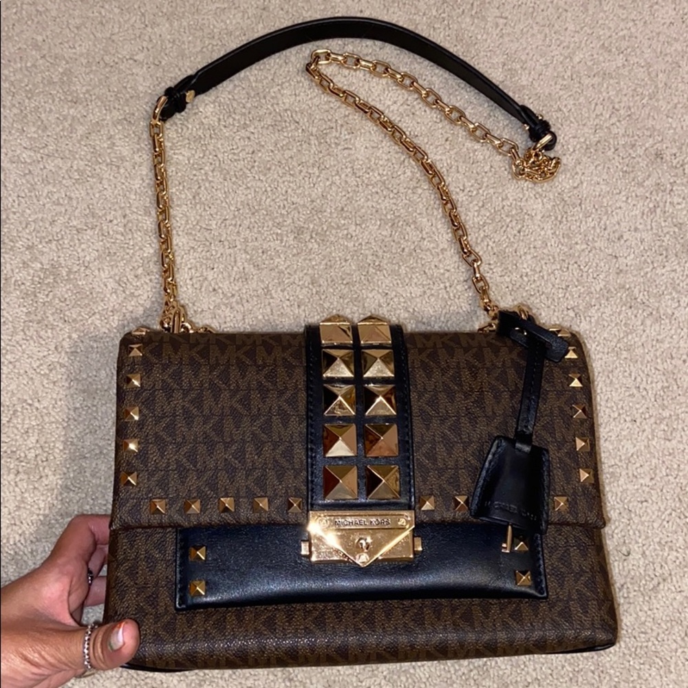 Michael Kors Cece Medium Studded Logo Bag